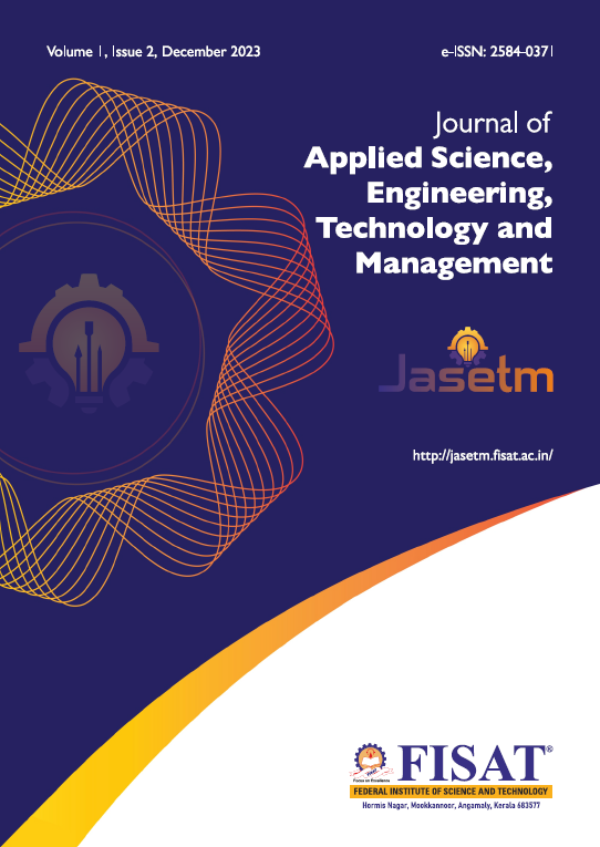 					View Vol. 1 No. 02 (2023): Journal of Applied Science, Engineering, Technology and Management
				