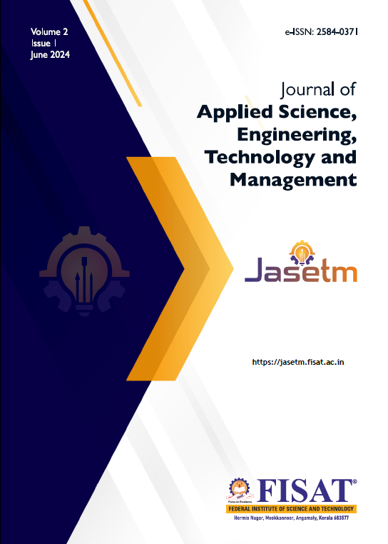 					View Vol. 2 No. 01 (2024): Journal of Applied Science, Engineering, Technology and Management
				